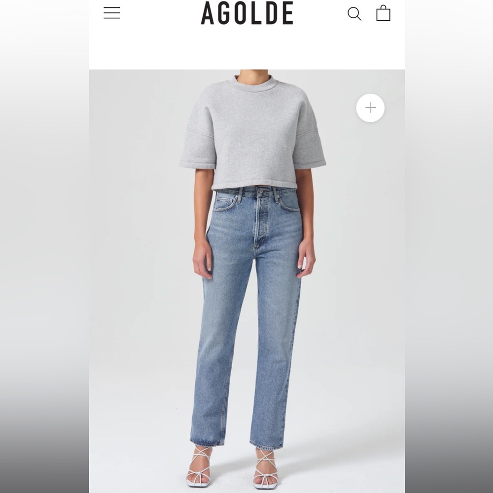 Agolde Jeans 90s pinch waist high rise straight in navigate